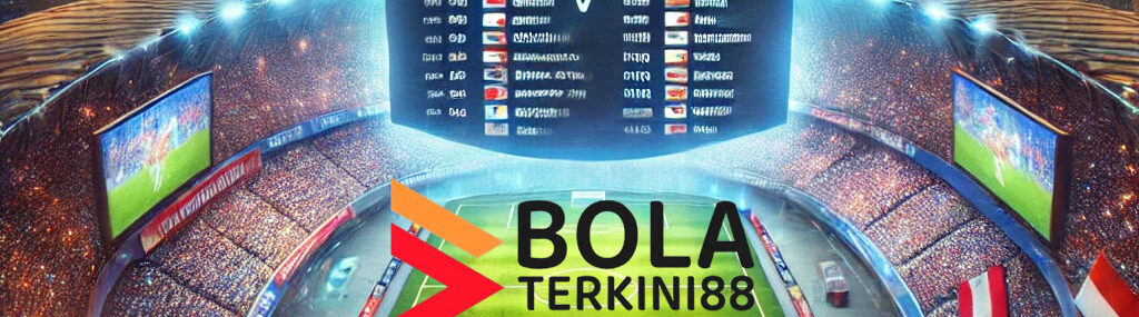 Ilustrasi stadion penuh suporter dengan layar digital besar menampilkan jadwal lengkap Timnas Indonesia di babak ketiga Kualifikasi Piala Dunia 2026